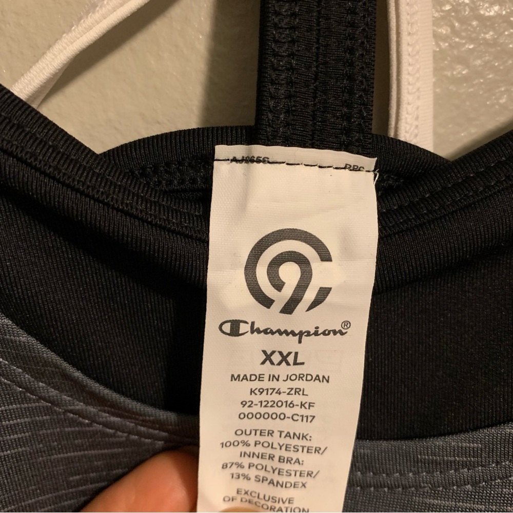 Champion Women’s Tank Top with Built in Bra. Gray Size:XXL. NWT - Picture 8 of 8